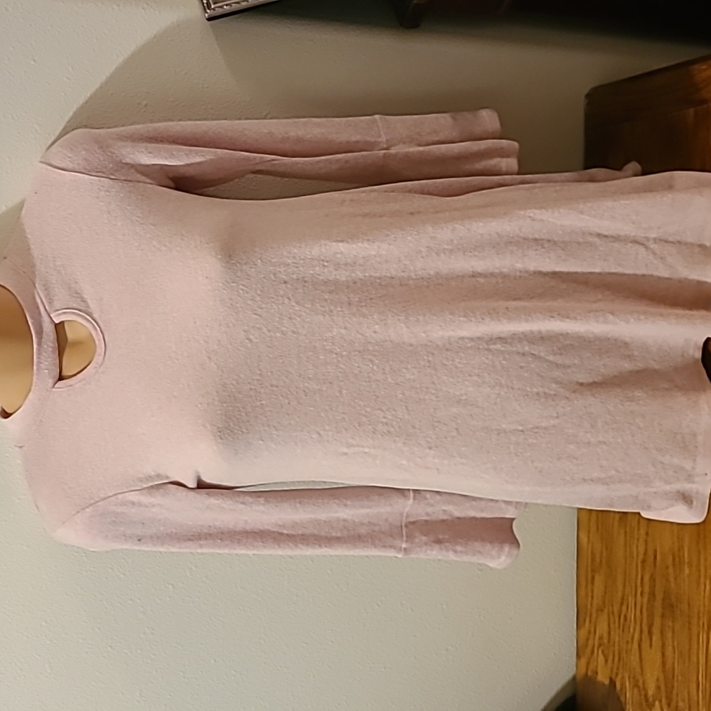 Blush pink sweater dress junior size 10 - Picture 4 of 6